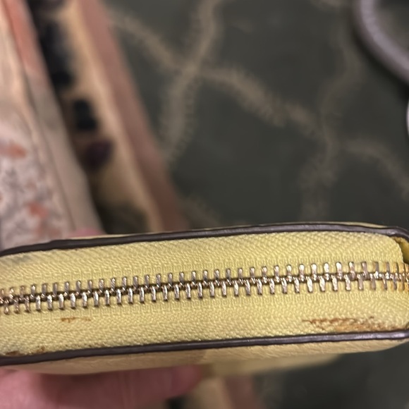 Kate Spade New York Yellow Staci pebbled leather large Continental wallet - Picture 9 of 9